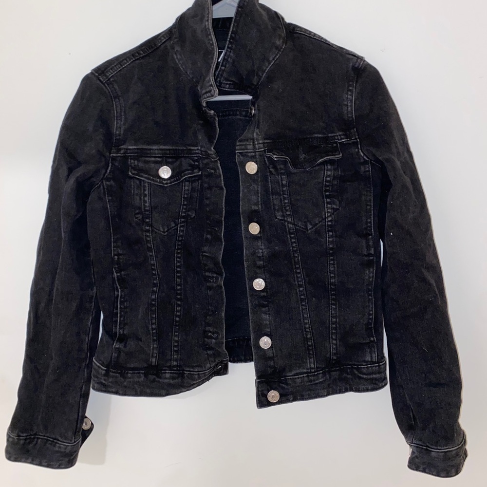 Black Zara Jean Jacket